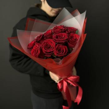 Букеты из красных роз 40 см (Эквадор) №: 183680