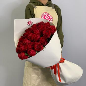 Букеты из красных роз 50 см (Эквадор) код товара  800