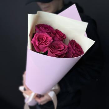 Букеты из розовых роз 40 см (Эквадор) код - 86720