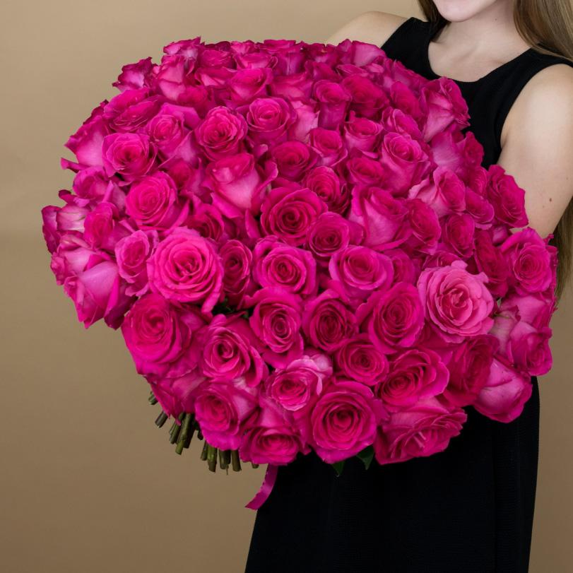 Букеты из розовых роз 40 см (Эквадор) код - 86720